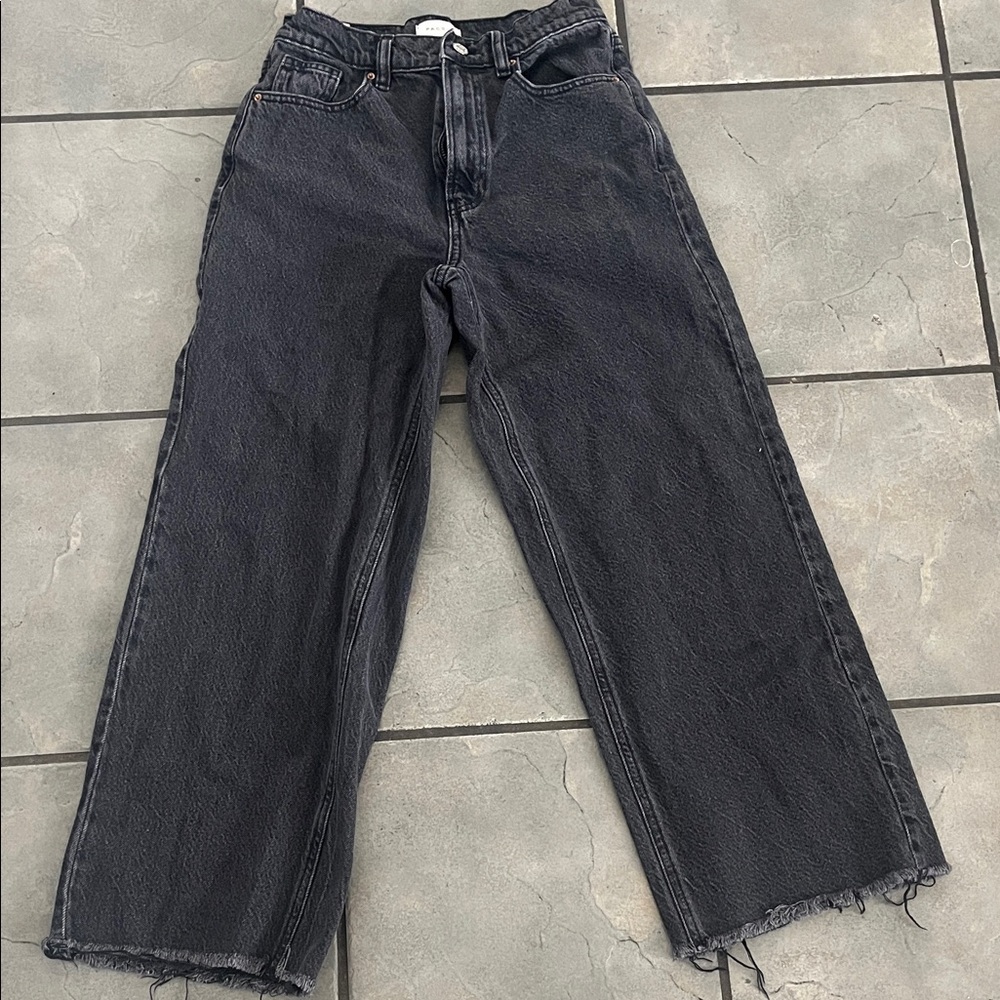 PacSun Charcoal Wide-Leg Jeans